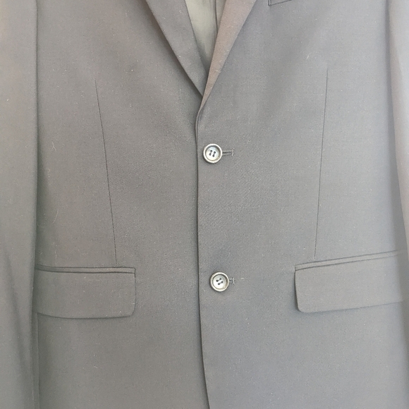 NM Nick’s Oversized Navy Blue Classic Tailored Fit 2 Button Front Blazer Jacket - Picture 3 of 12